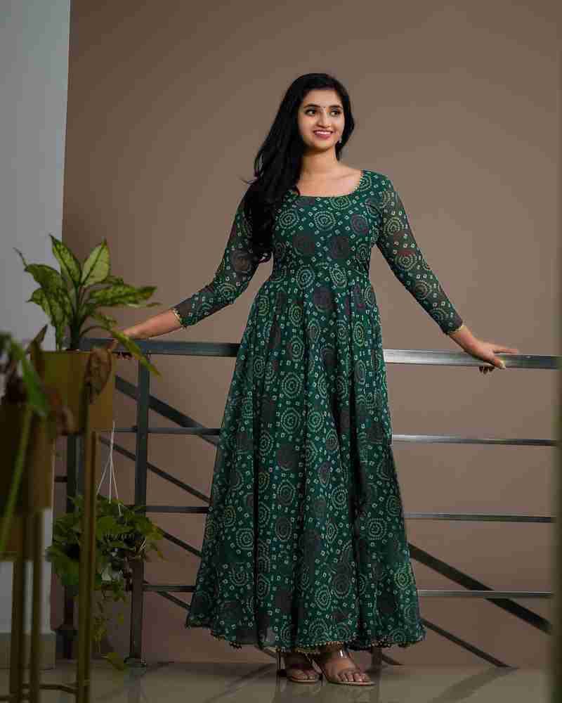 TBB Hub Women Bandhani Gown Kurta Buy TBB Hub Women Bandhani Gown Kurta Online at Best Prices in India Flipkart