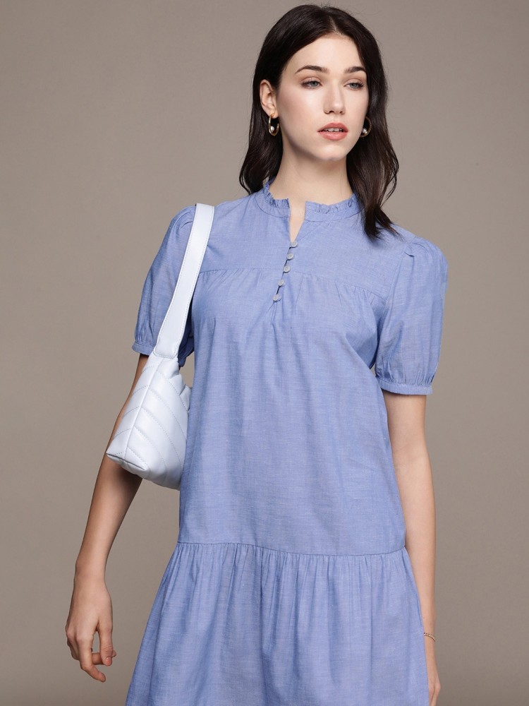 French connection light blue hot sale dress