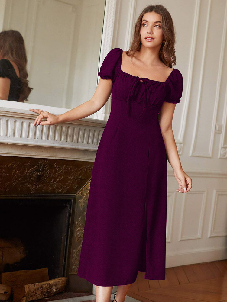 One piece purple dress hot sale
