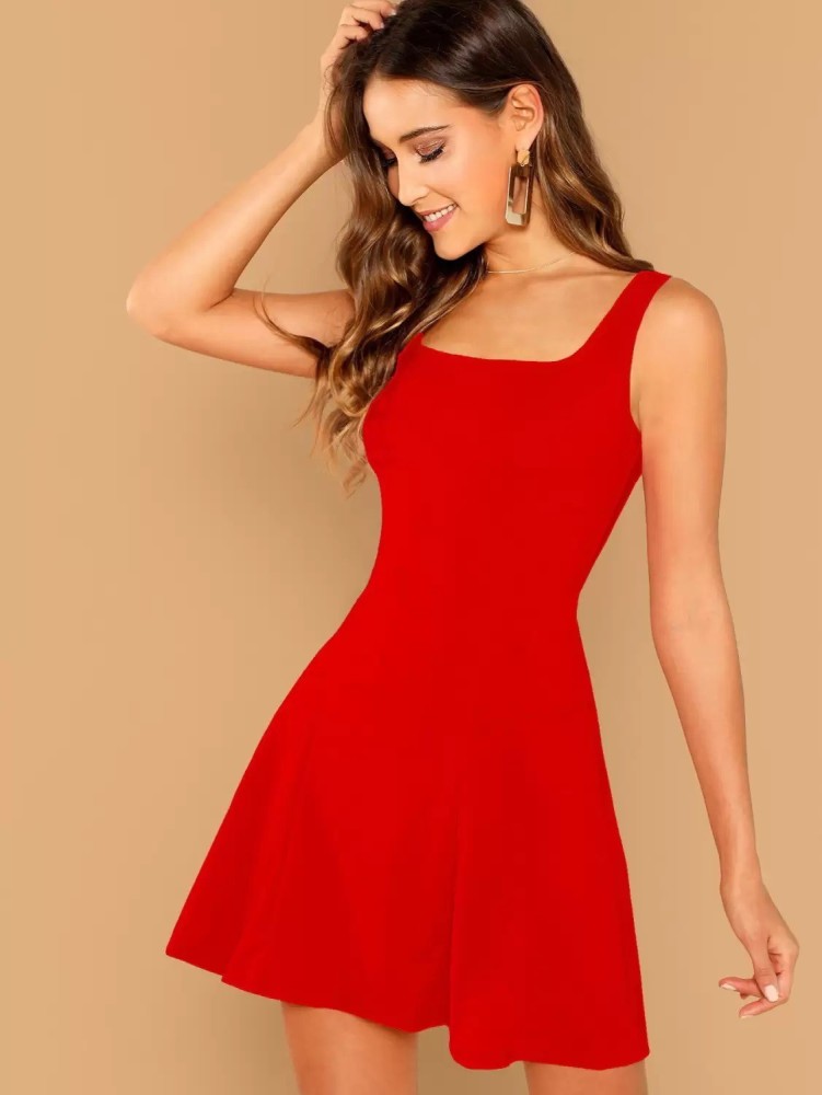 Red a hot sale line dress