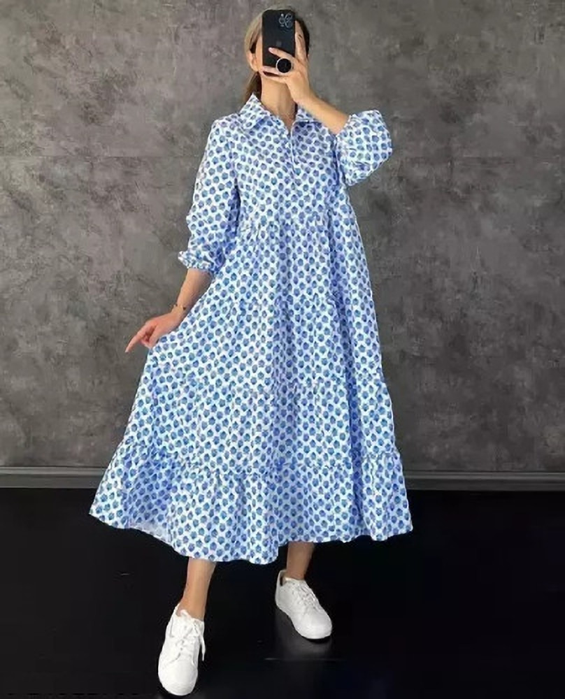 Blue gown flipkart sales