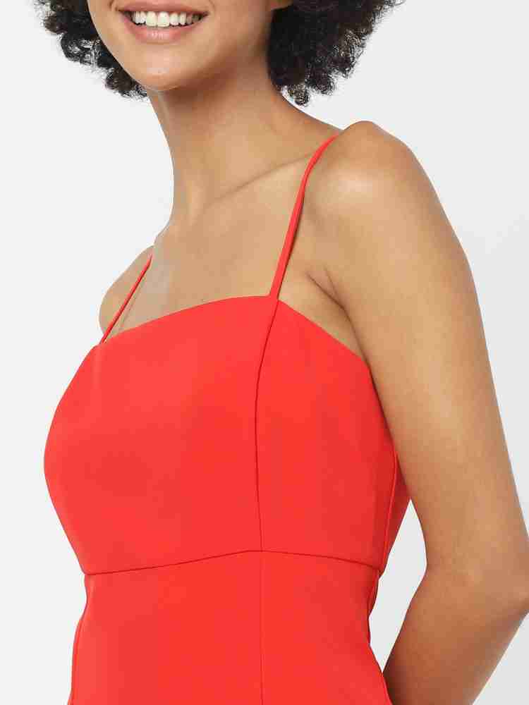 ONLY Women Sheath Red Dress - Buy ONLY Women Sheath Red Dress Online at  Best Prices in India