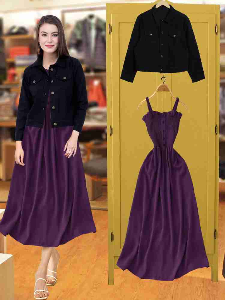 Lavender dress with jacket on sale