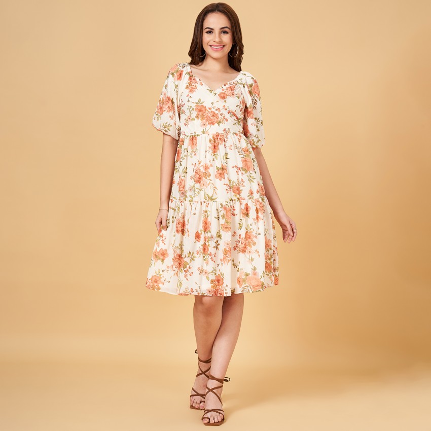 Honey By Pantaloons Women A line Multicolor Dress Buy Honey By Pantaloons Women A line Multicolor Dress Online at Best Prices in India Flipkart