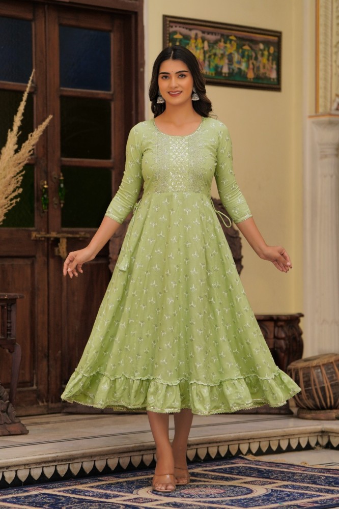 Light green frock on sale suit