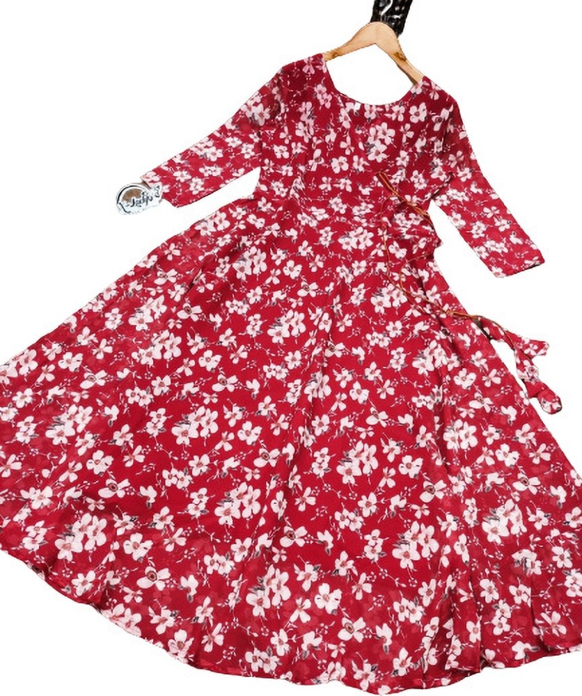 Red maxi sale dress flipkart