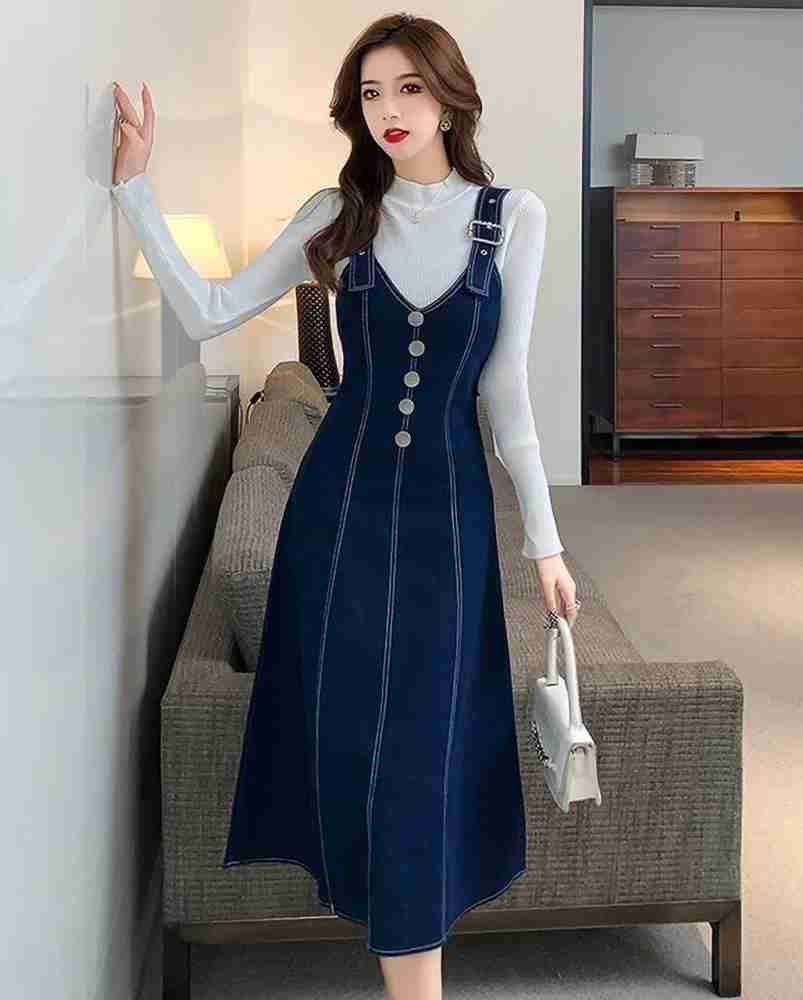 Sky design fashion Women Gown Dark Blue Dress Buy Sky design fashion Women Gown Dark Blue Dress Online at Best Prices in India Flipkart