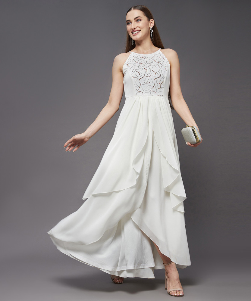 Cream Color Party wear Designer Gown  ANOKHI FASHION