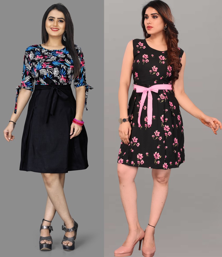 Khushi Fab Women A line Multicolor Dress Buy Khushi Fab Women A line Multicolor Dress Online at Best Prices in India Flipkart