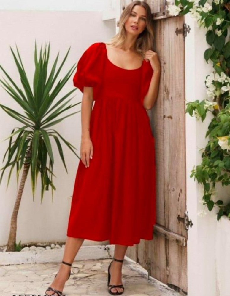 Flipkart 2025 red dress