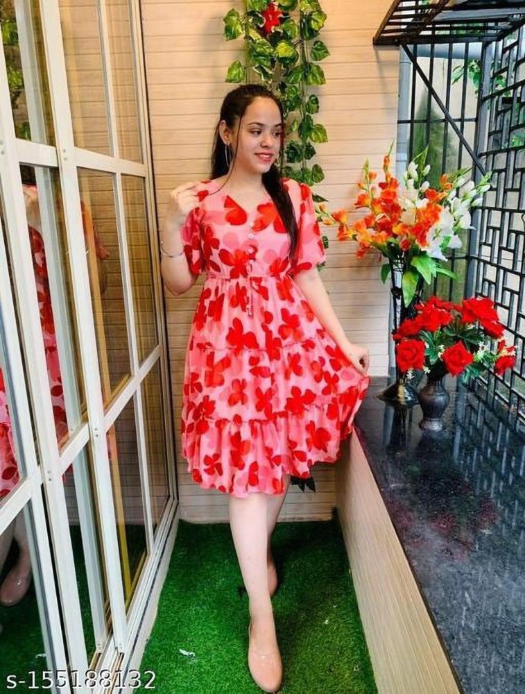 Flipkart red clearance dress