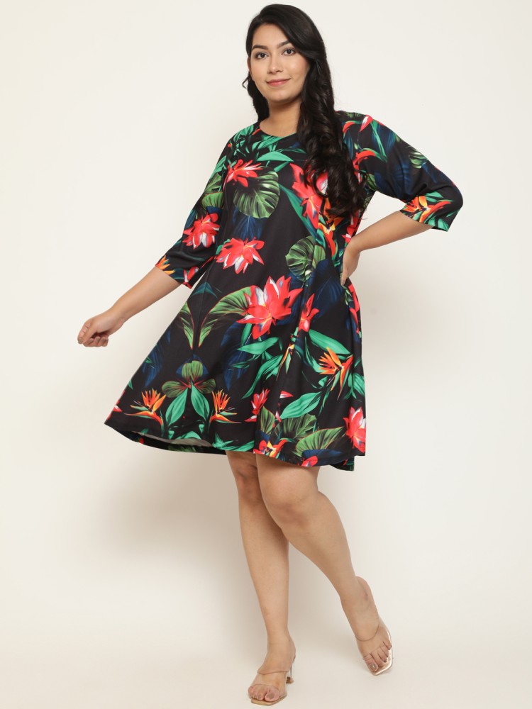 Buy Amydus Women A-line Multicolor Dress Online at Best Prices in