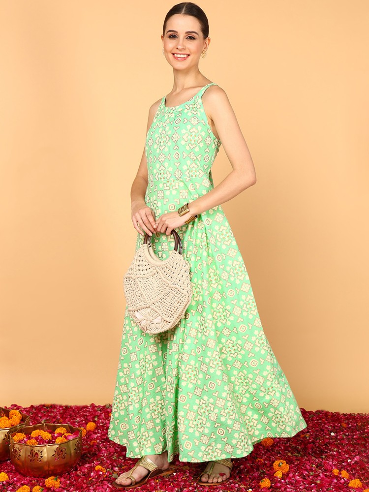 HARPA Women Maxi Beige Dress - Buy HARPA Women Maxi Beige Dress Online at  Best Prices in India