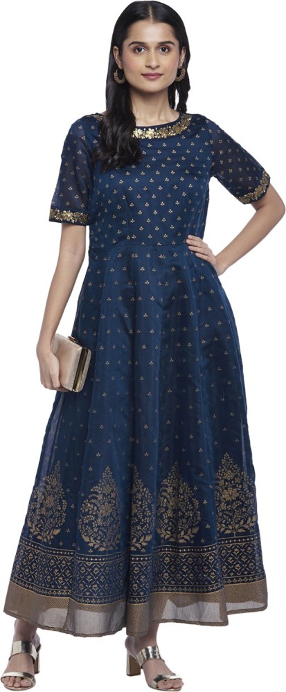 Pantaloons hot sale blue dress