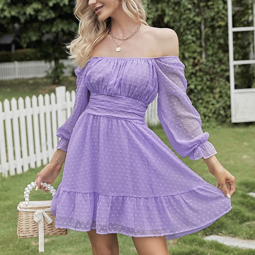 Light violet outlet dress