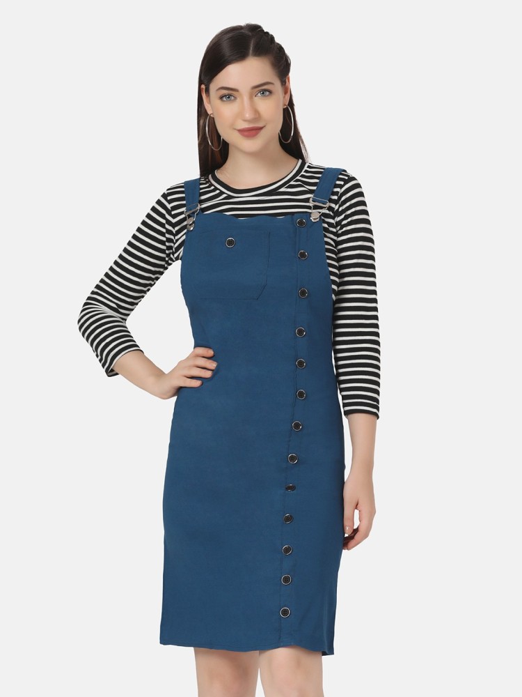 Dungaree dress 2024 womens flipkart