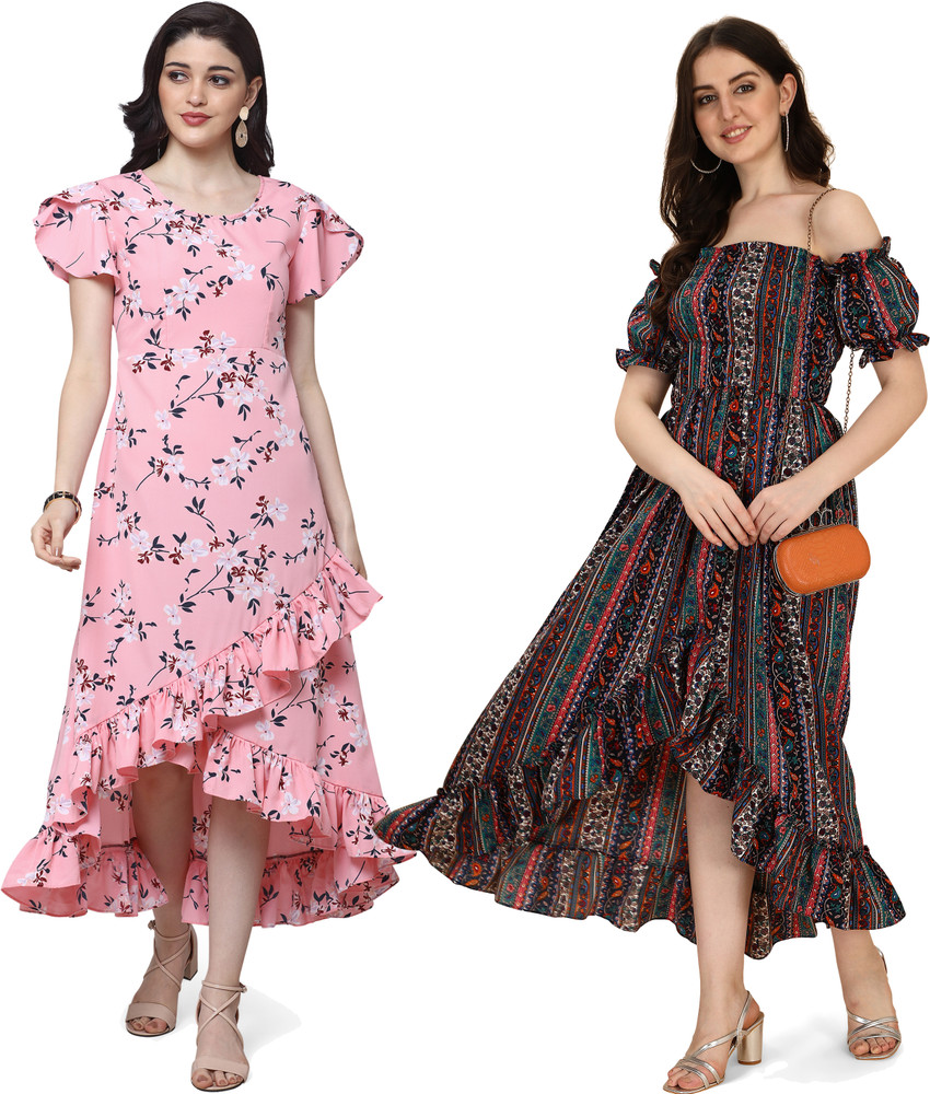 Oomph Women Fit and Flare Multicolor Dress Buy Oomph Women Fit and Flare Multicolor Dress Online at Best Prices in India Flipkart