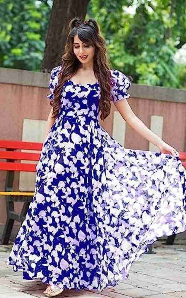 Blue and white clearance frock