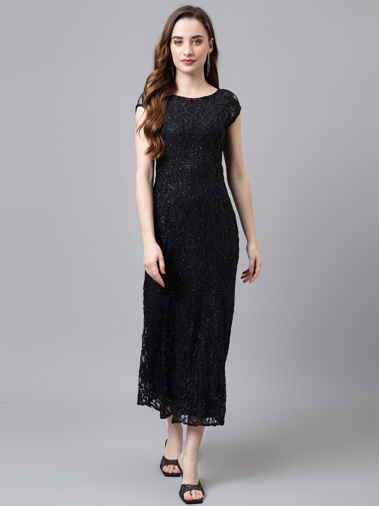 LATIN QUARTERS Women Maxi Black Dress Buy LATIN QUARTERS Women Maxi Black Dress Online at Best Prices in India Flipkart