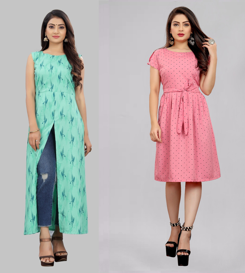tanvi creation Women Fit and Flare Green Dress Buy tanvi creation Women Fit and Flare Green Dress Online at Best Prices in India Flipkart