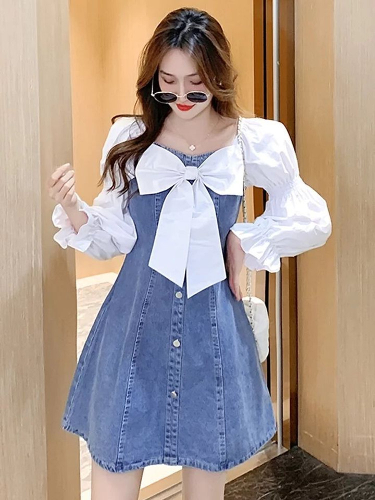 TIARA WORLD Women A line Blue Dress