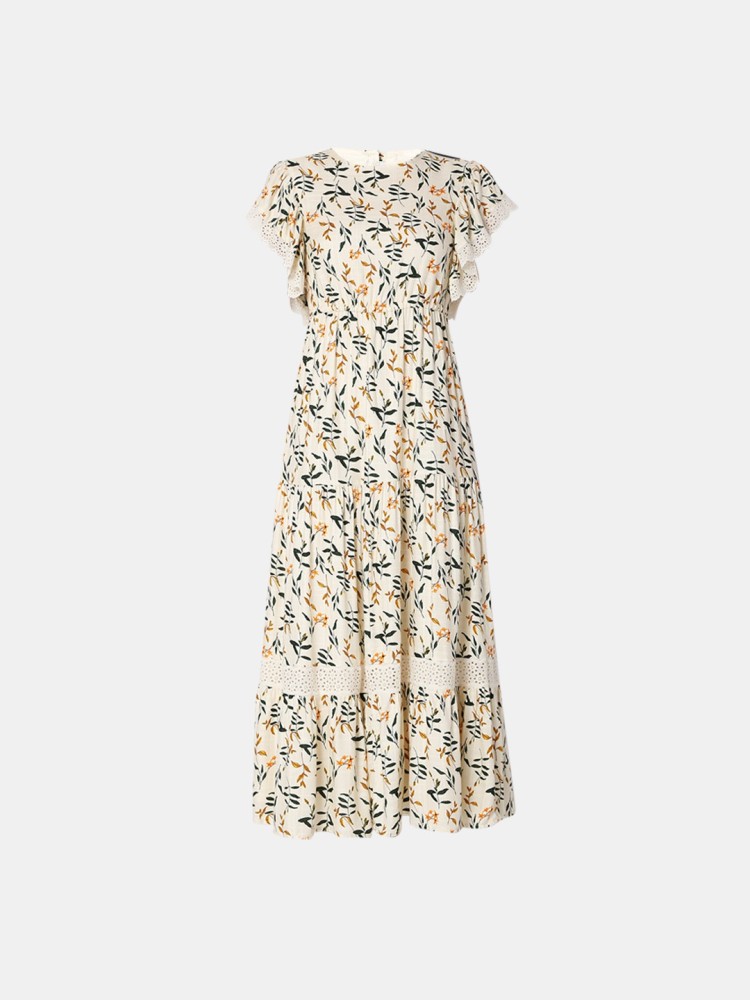 VERO MODA Women A-line Beige Dress - Buy VERO MODA Women A-line Beige Dress  Online at Best Prices in India