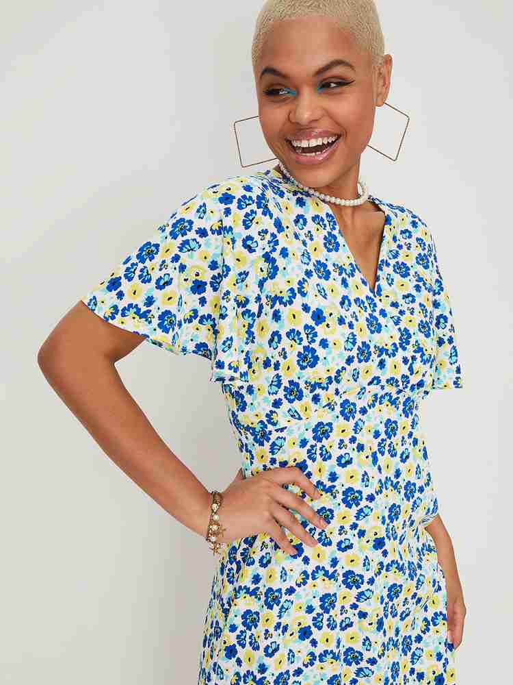 MAX Women Wrap White Dress Buy MAX Women Wrap White Dress Online