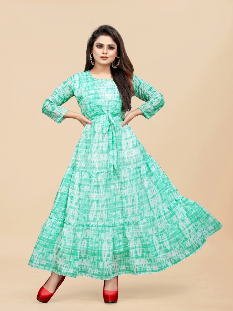 Buy BHUTAIYA Multicolor Two Piece Western Designer Dress for Women