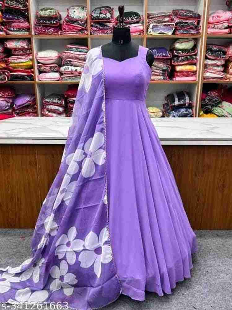Royal silkfashions Women Gown Purple Dress Buy Royal