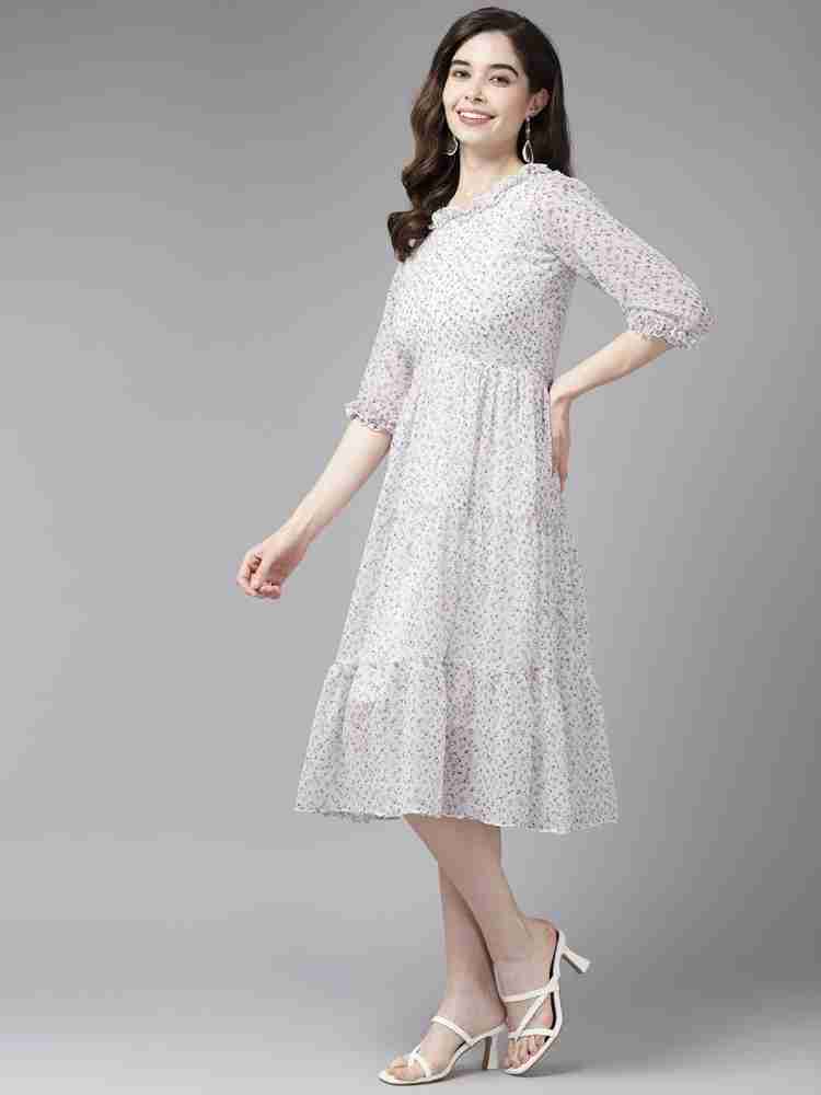 Simple casual white clearance dress