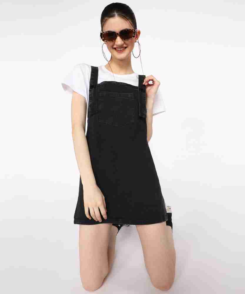 Forever 21 dungaree dress cheap