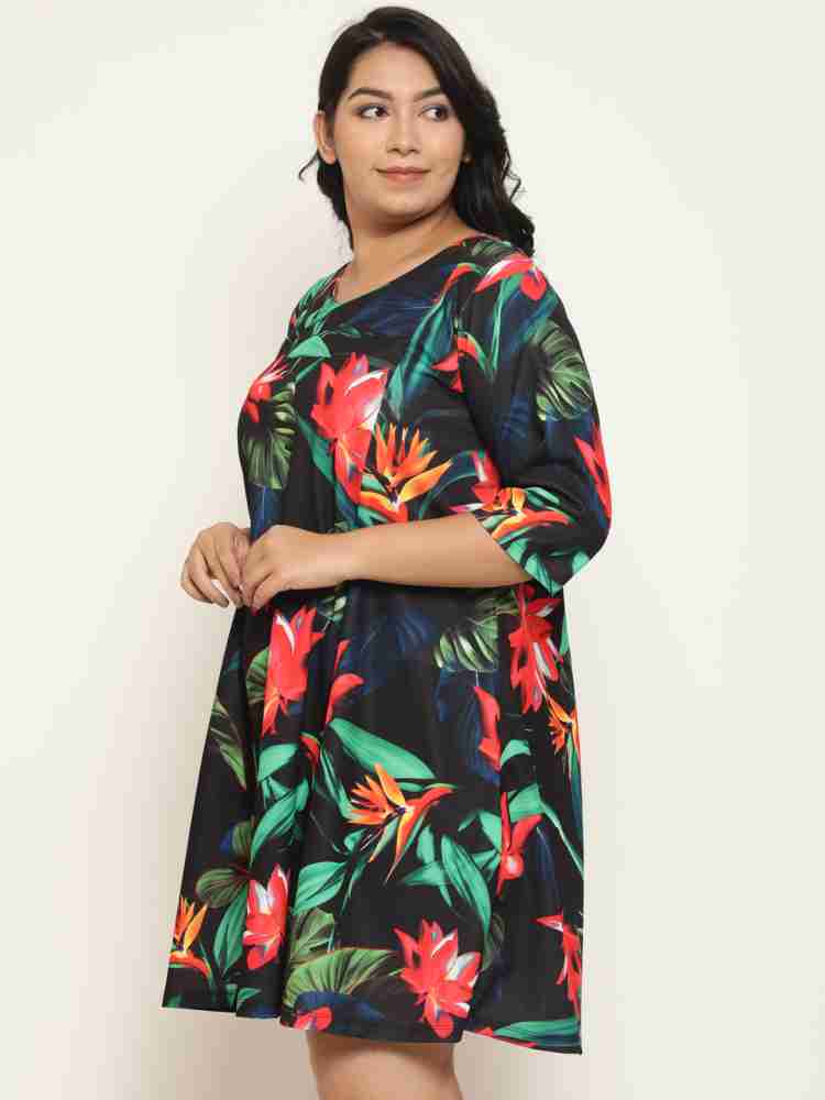 Amydus Women A-line Multicolor Dress - Buy Amydus Women A-line Multicolor  Dress Online at Best Prices in India