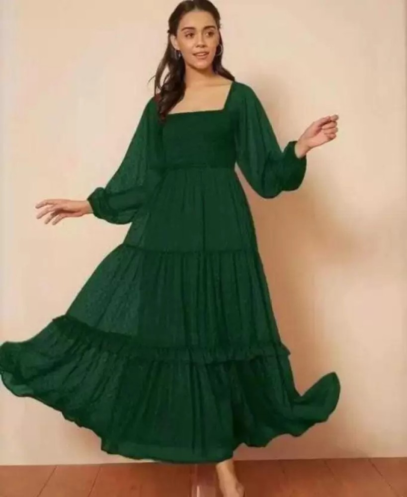 Green dress hotsell for teej