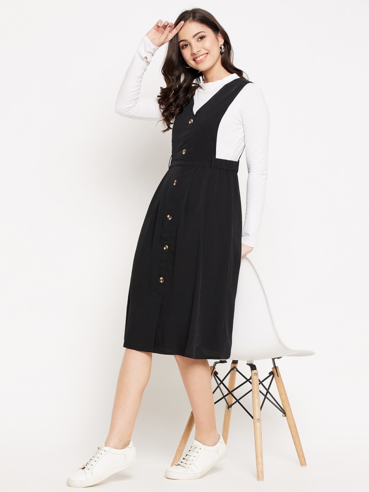 Black and 2024 white pinafore