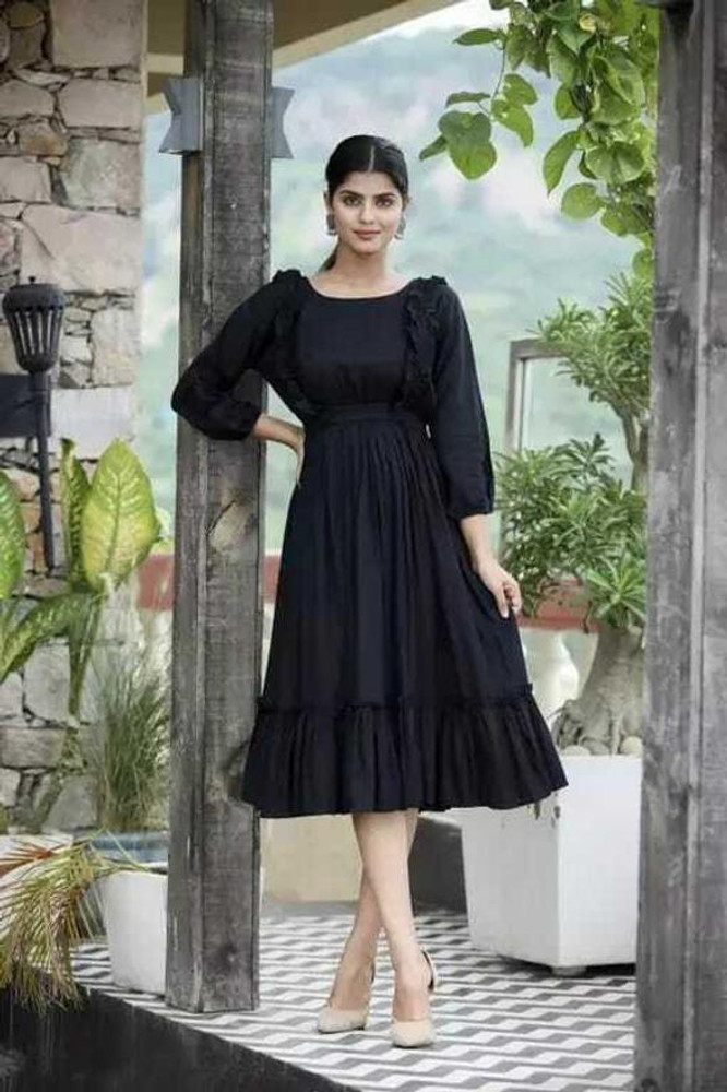 Ladies discount black frock