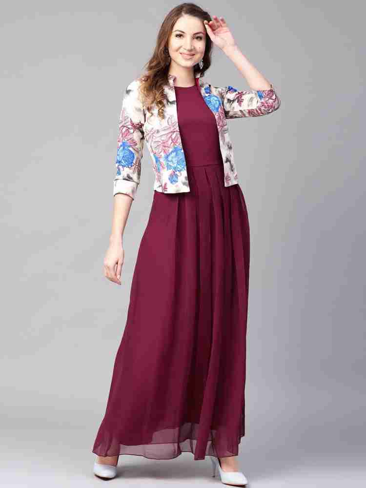 Flipkart athena shop women's maxi dress