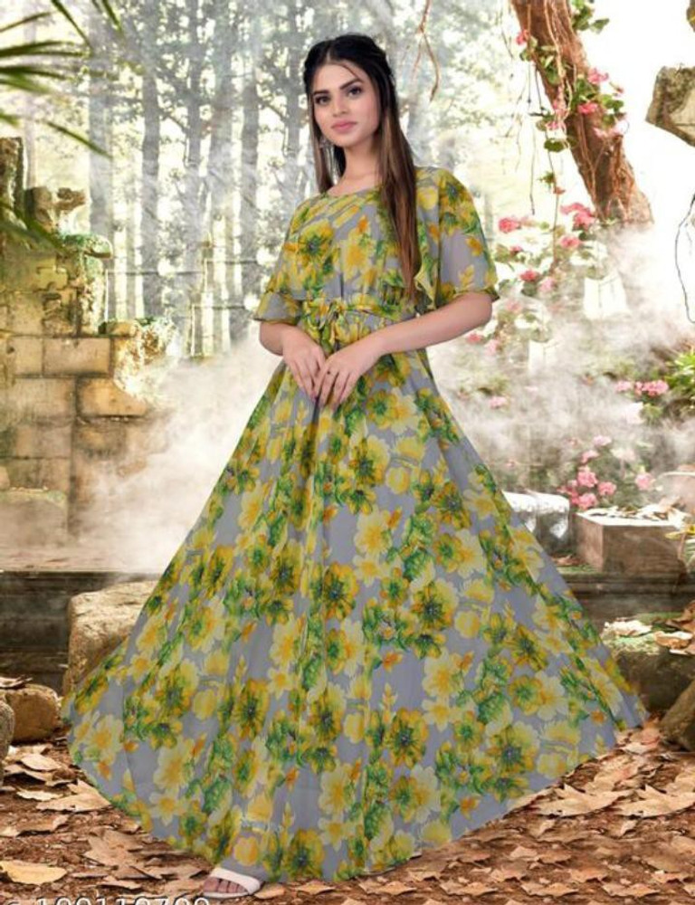 Flipkart western long dress online