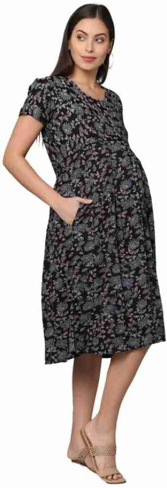 MORPH maternity Women A-line Black Dress - Buy MORPH maternity