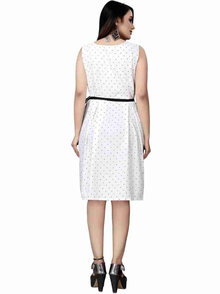 Modli 20 Fashion Women Fit and Flare White Black Dress Buy