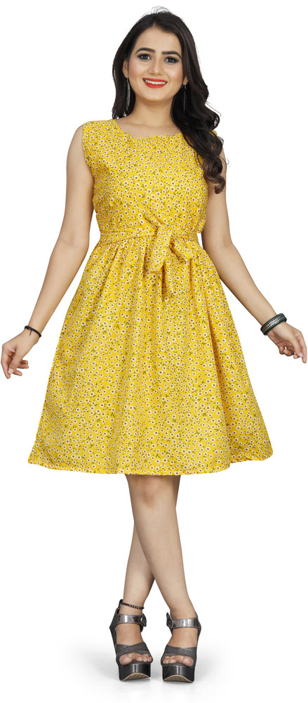 Yellow western dress store
