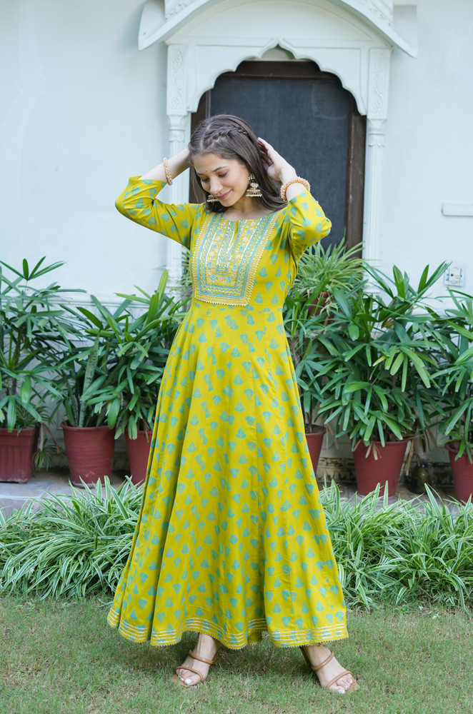 MORSONS Women Gown Yellow Green Dress Buy MORSONS Women Gown Yellow Green Dress Online at Best Prices in India Flipkart