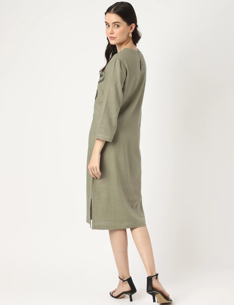 Marks and spencer khaki dress hotsell