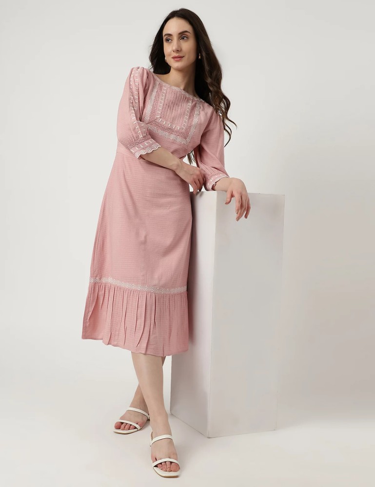 Marks and spencer pink dress hotsell