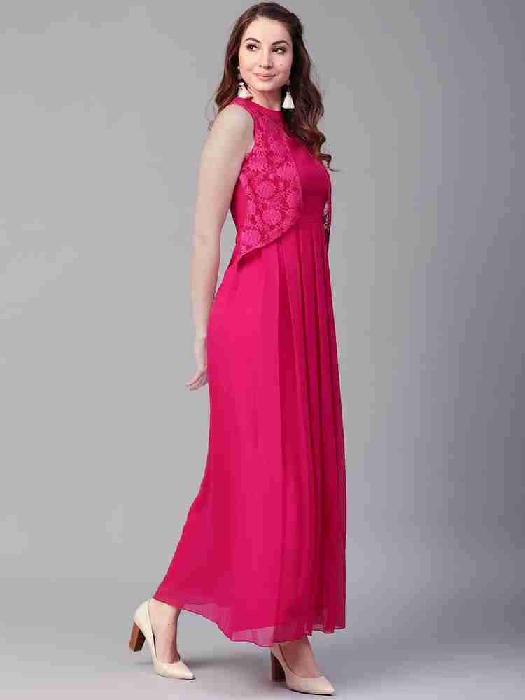 Athena women's maxi hot sale pink dress