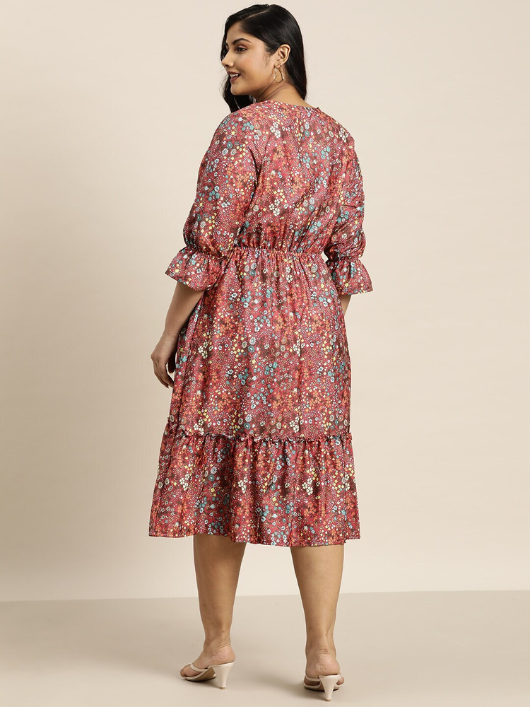 Sztori Women A line Multicolor Dress Buy Sztori Women A line