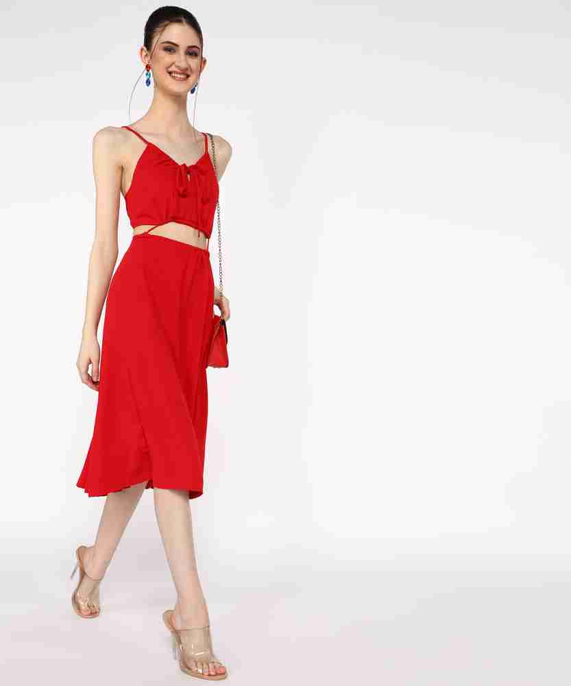 FOREVER 21 Women Two Piece Dress Red Dress Buy FOREVER 21 Women Two Piece Dress Red Dress Online at Best Prices in India Flipkart