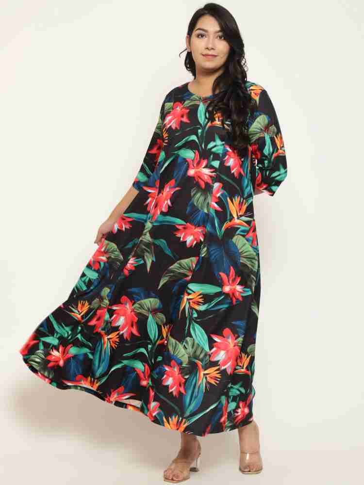 Amydus Women Gown Multicolor Dress - Buy Amydus Women Gown Multicolor Dress  Online at Best Prices in India