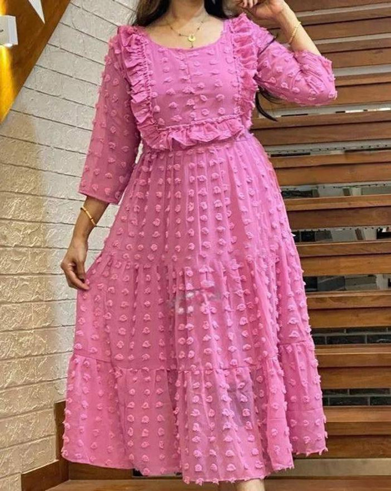 Flipkart cotton long best sale frock