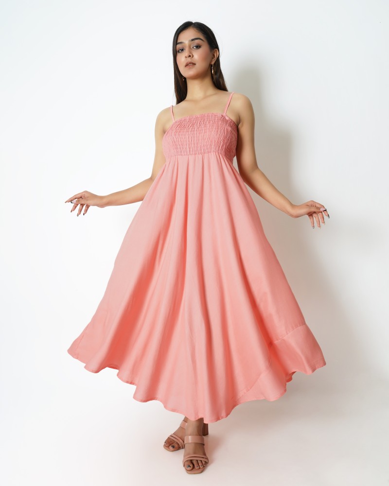 Flipkart pink sale gown