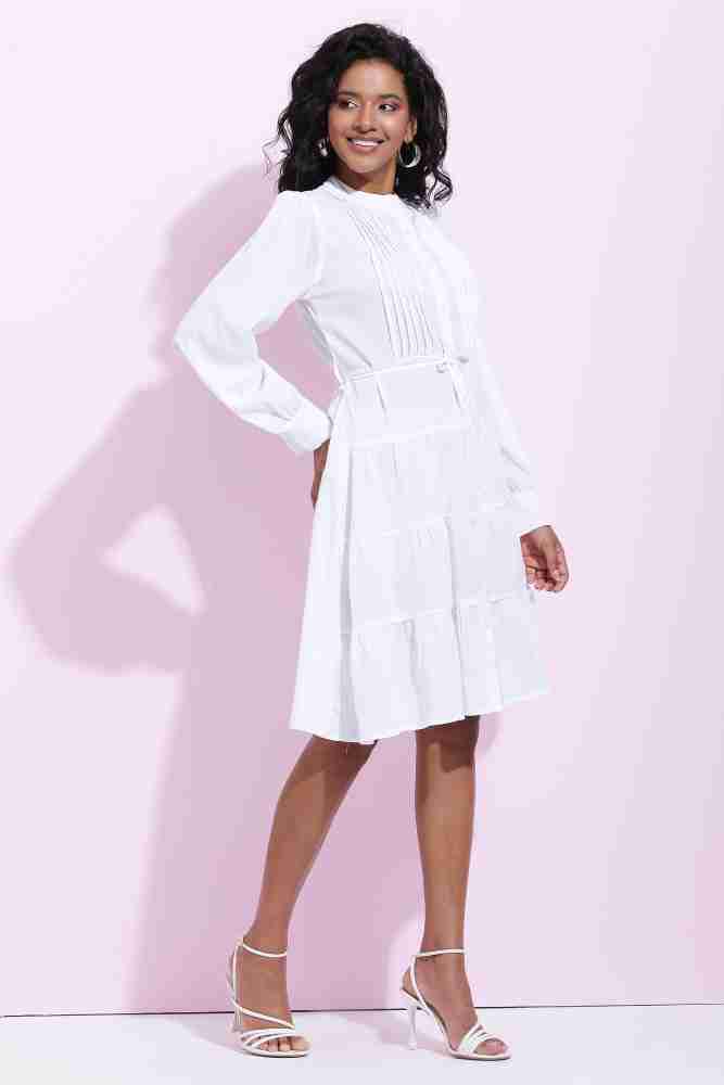 Star Mango Women Gathered White Dress Buy Star Mango Women Gathered White Dress Online at Best Prices in India Flipkart